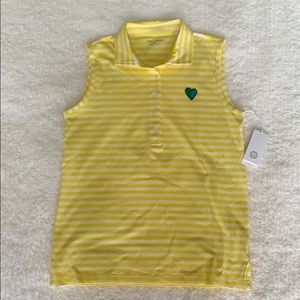 Tory Sport Stretch Jersey Sleeveless Polo - Size S